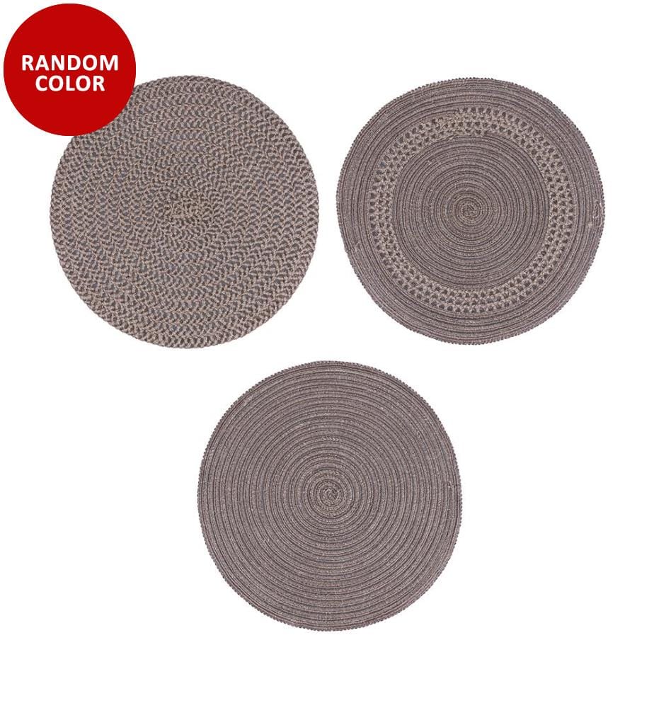 Set of 6 Chocolate Linen Placemats - Random Color