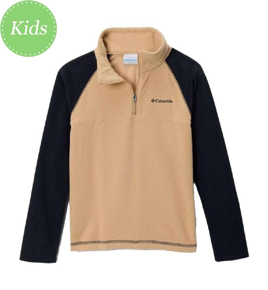 Fleecepullover 1/4 Zip Glacial™ - Beige und Schwarz