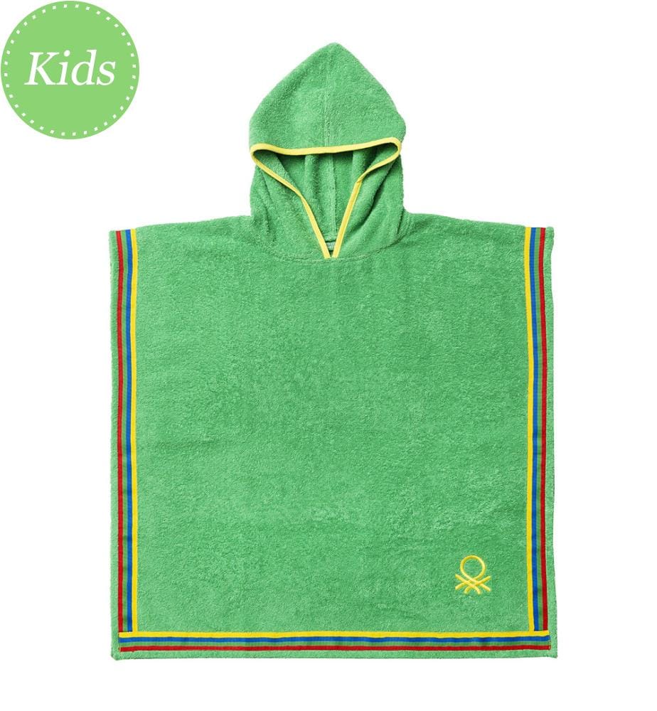 Peignoir Poncho Garçon 7-14 ans 380Gsm Vert