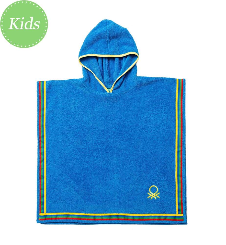 Peignoir Poncho Garçon 7-14 ans 380Gsm Bleu