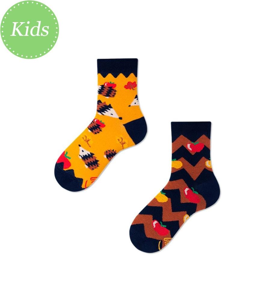 Socks Apple Hedgehog Kids 