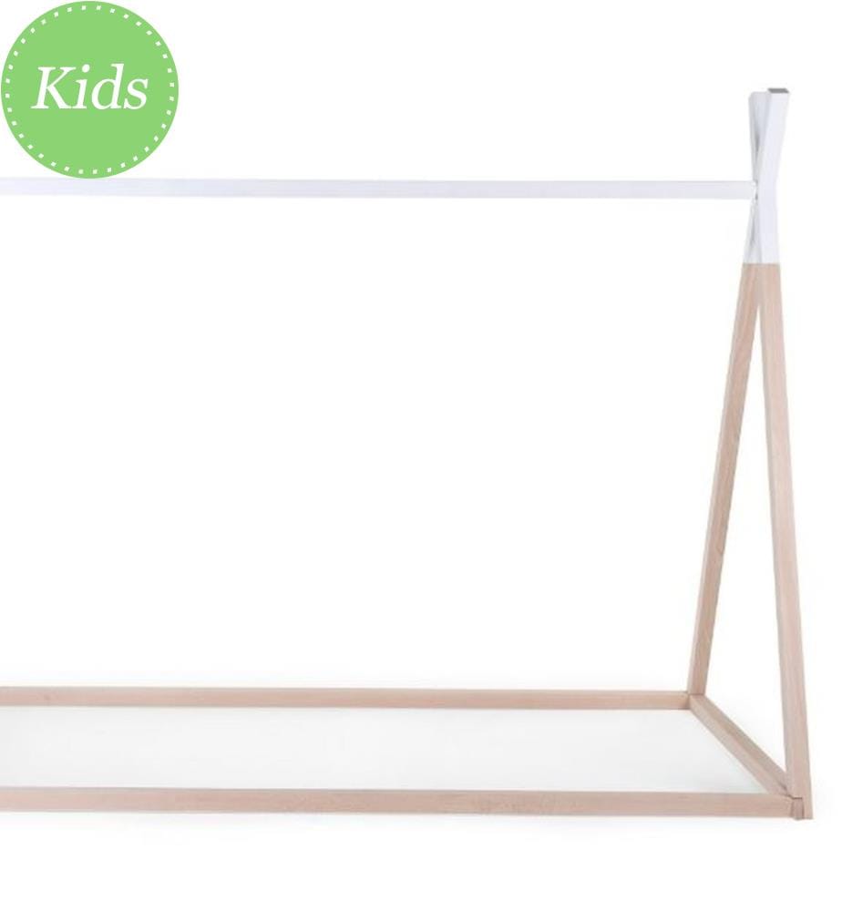 Tipi bed frame - natural/white