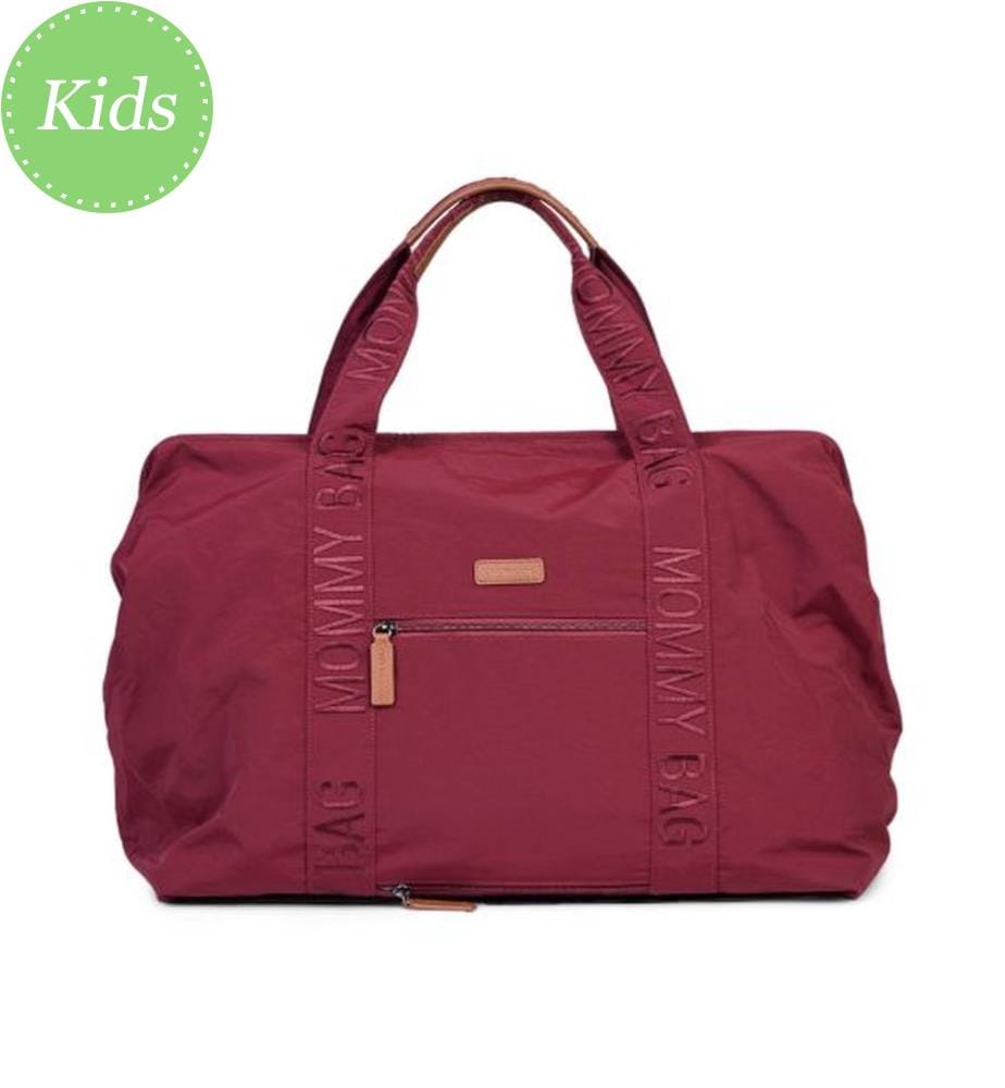 Borsa fasciatoio Mommy Bag Signature Urban - Borgogna