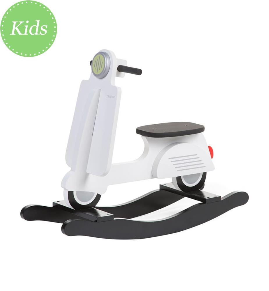 Schaukel-Scooter - MDF - Schwarz und Weiss