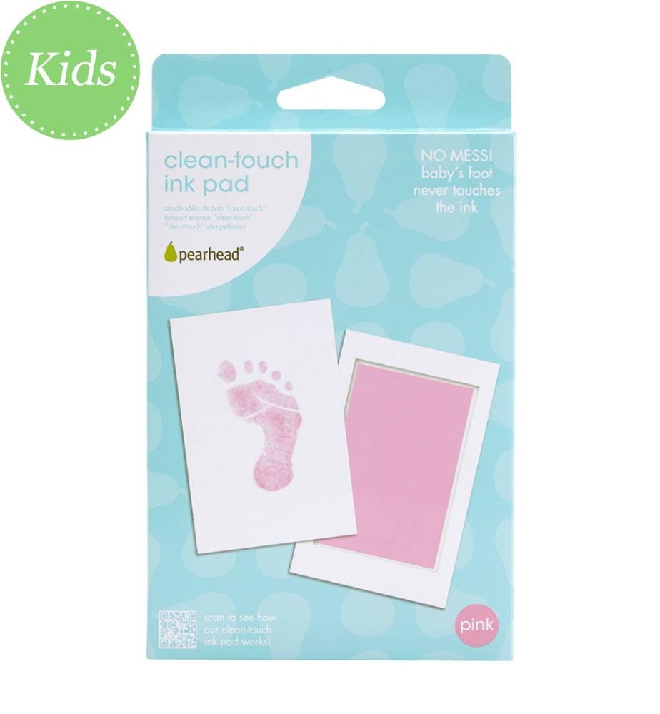 Kit per Impronta di Mano o Piede - Bianco e Rosa Chiaro
