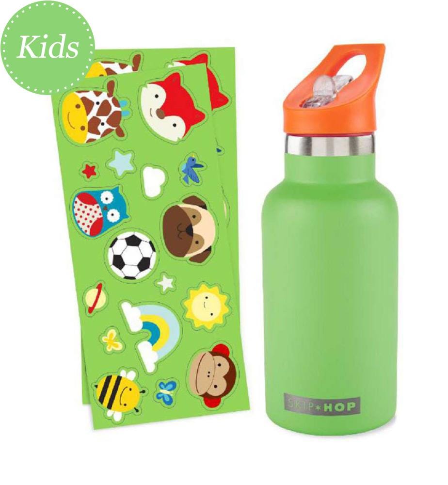 Bouteille de Sport avec Autocollant - Vert