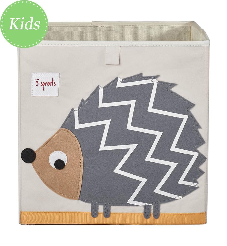 Hedgehog Aufbewahrungsbox - Creme und Grau