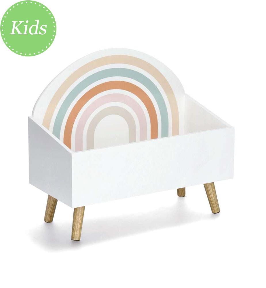 Rainbow Childrens Storage Box, Mdf/Pin - Multicolor