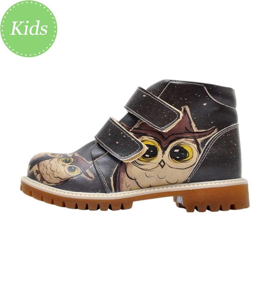 Stiefeletten Owls Family - Schwarz und Beige