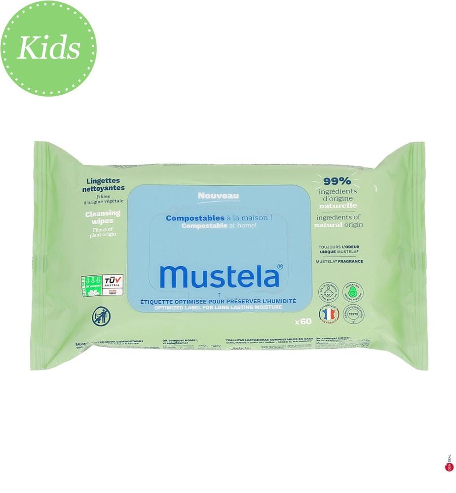 Lingettes Nettoyantes Compostables - 60 pcs