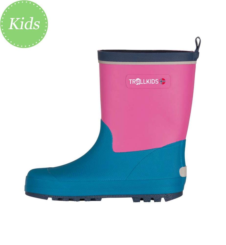 Gummistiefel - Hellmagenta/Dunkeltürkis/Madeirablau
