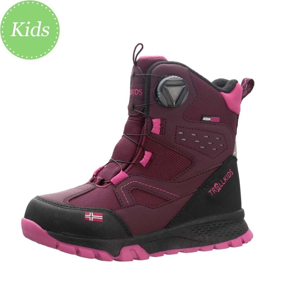 Chaussures d'hiver imperméables - redwood/magenta