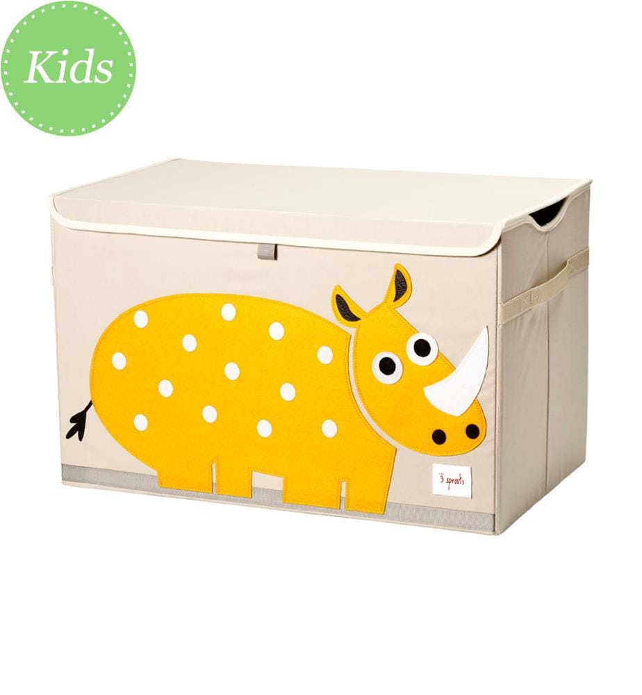 Aufbewahrungsbox Rhinoceros - Creme und Gelb