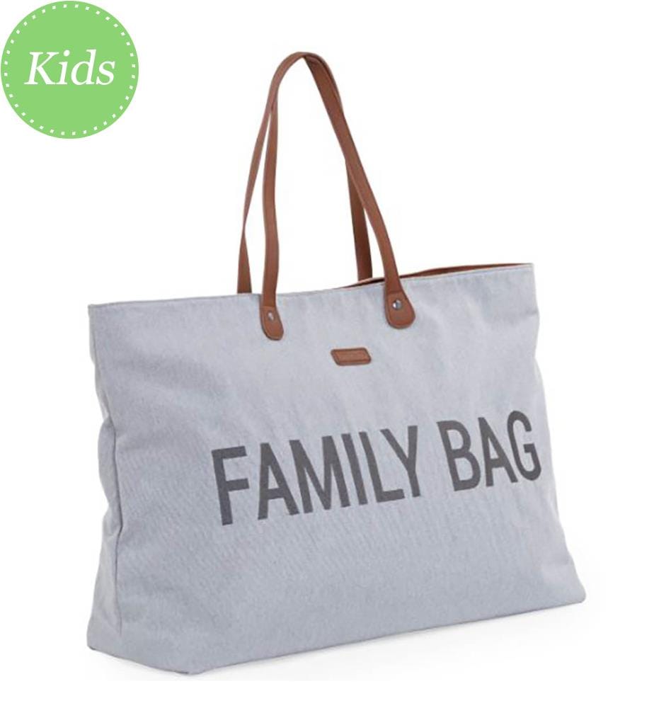 Family Bag Canvas - Grau