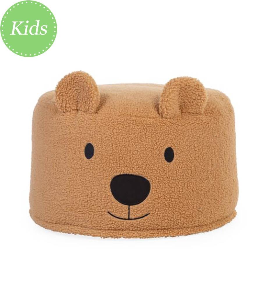 Sitzpuffer Teddy  40cm - Beige