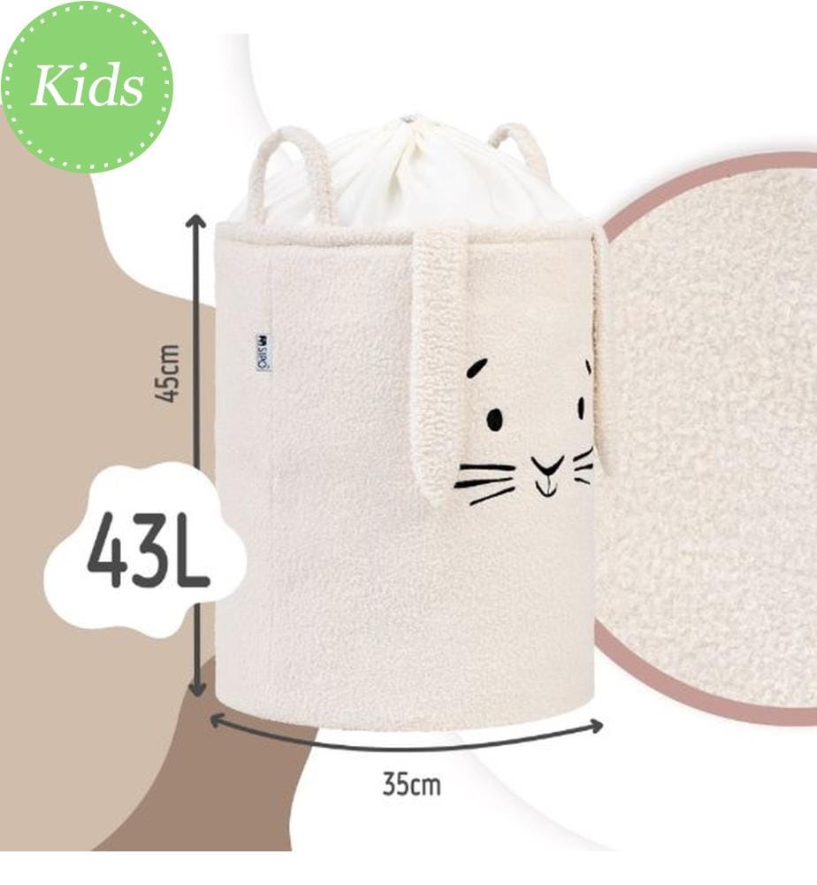 Aufbewahrungskorb Bouclé Hase creme