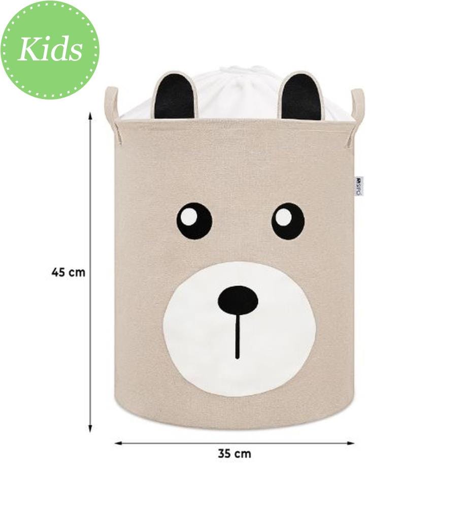 Spielzeugkorb Teddybär beige
