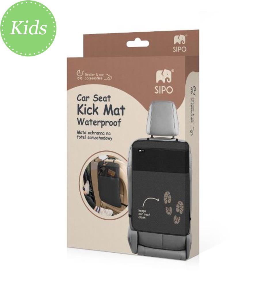 Wasserdichte Autositz-Kickmatte schwarz