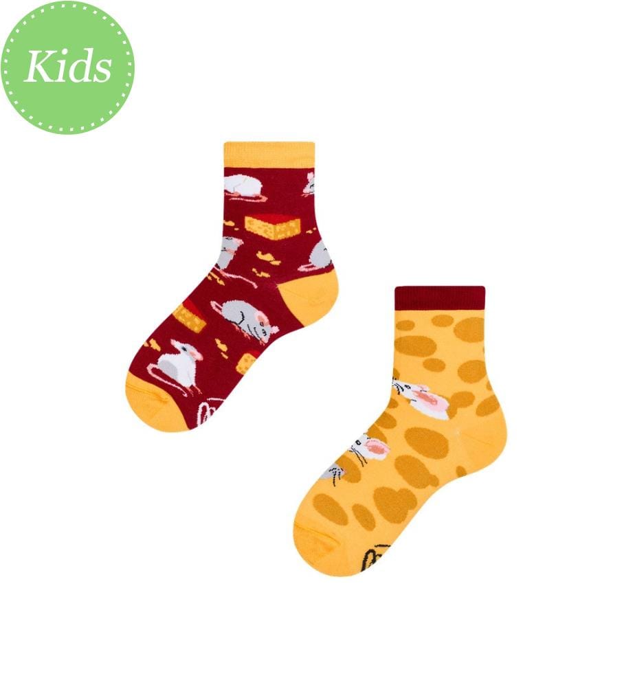 Socken Mouse and Cheese Kids 