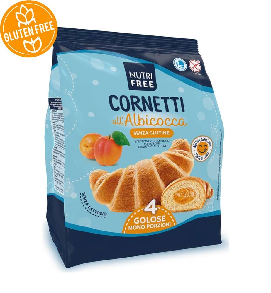 Cornetti all'albicocca Nutrifree - 4 x 60g