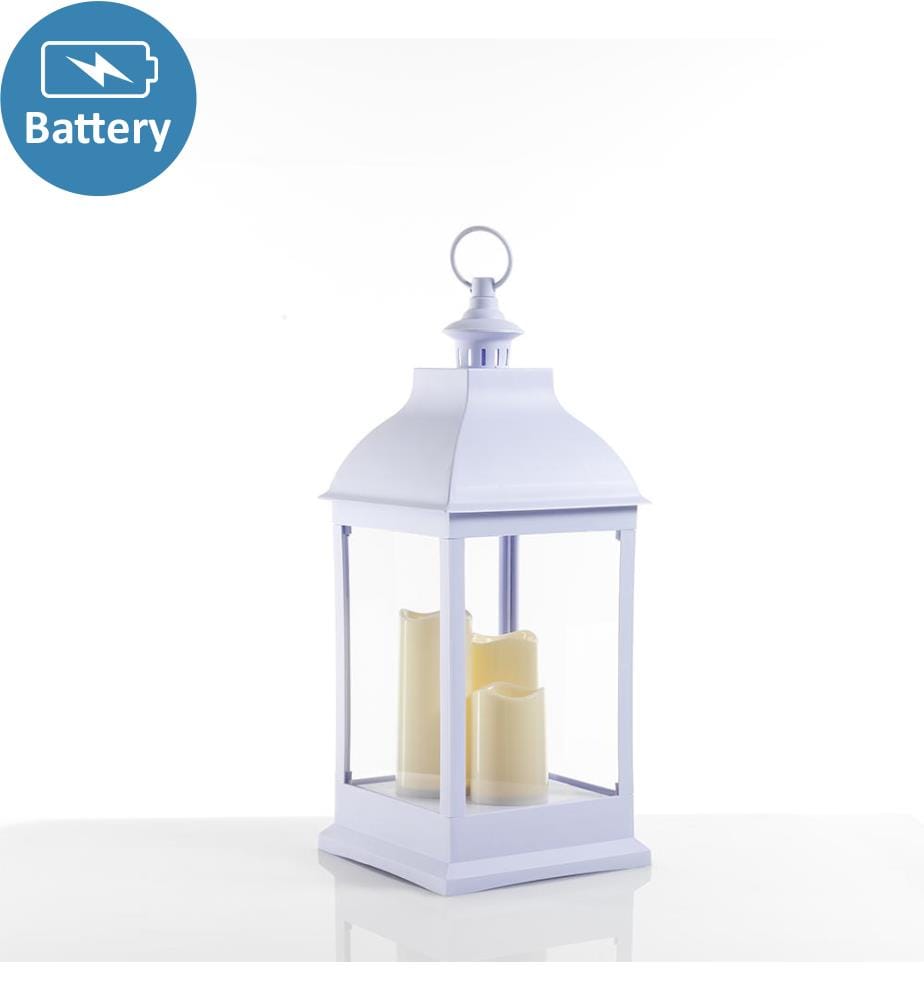 Led Laterne - Weiss