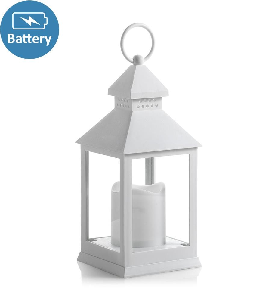 Led Laterne - Weiss