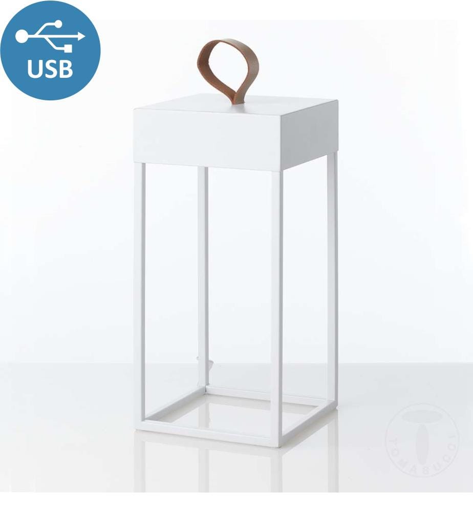 Pagode Tischlampe - Weiss
