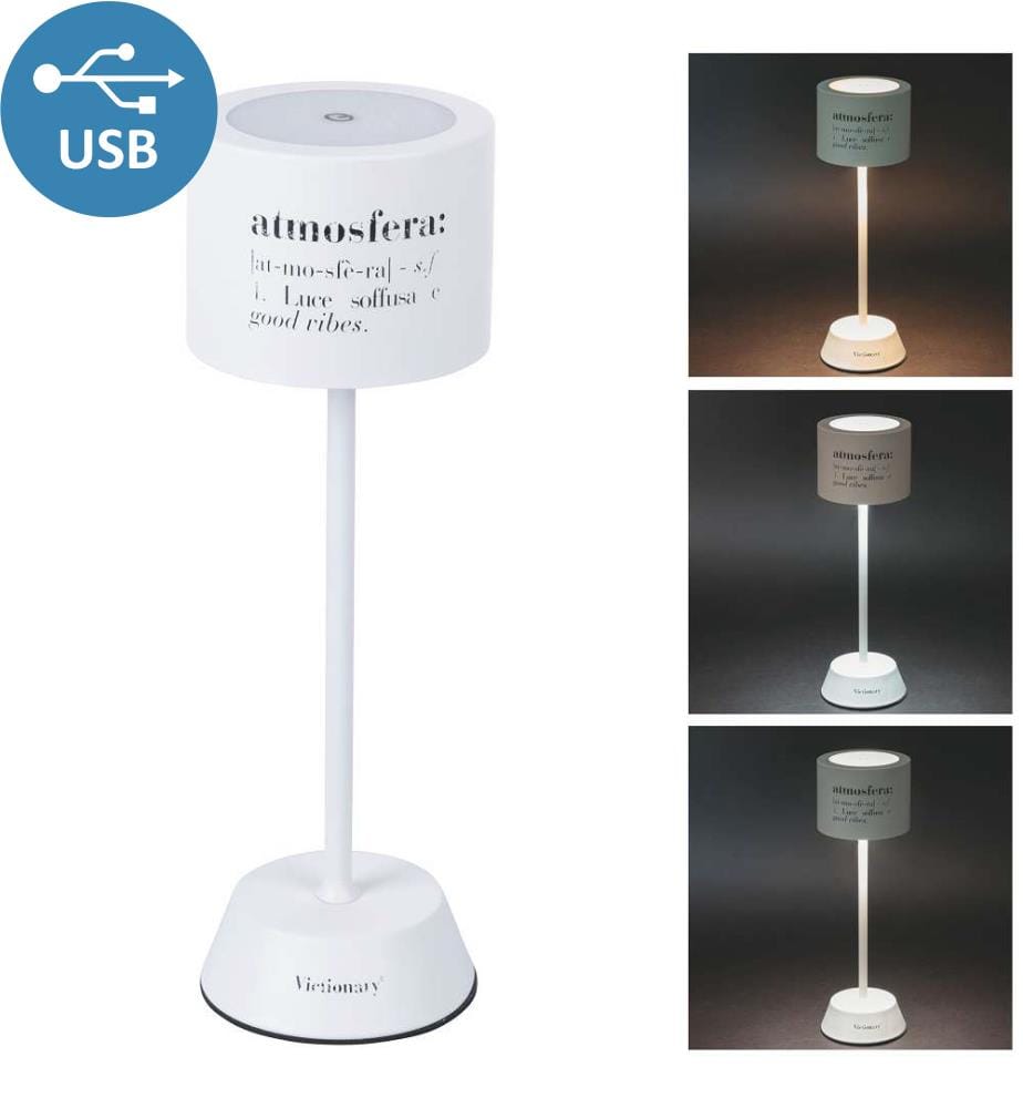 Table lamp with touch sensor - White