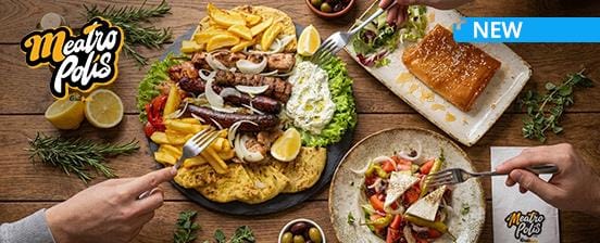 Griechisches 4-Gang-Menü vom Holzkohlegrill