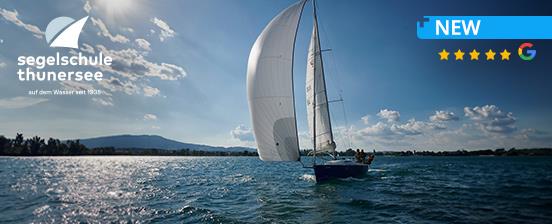 Yachtsegeln am Abend ab Hilterfingen oder Spiez