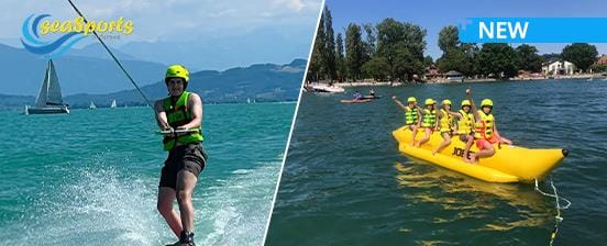 Banana-Ride oder Wakeboard/Wasserski auf dem Bodensee