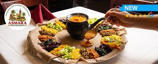 Äthiopische vegetarische Platte