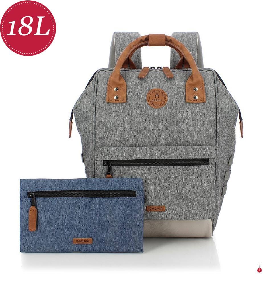 Sac à Dos avec 2 Pochettes Interchangeables Adventurer Medium 18 L New York - Gris