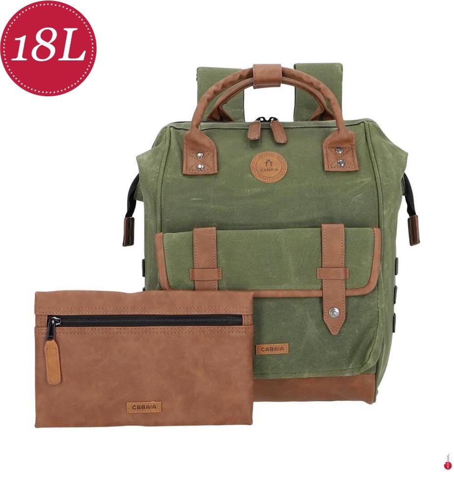 Sac à Dos Adventurer Nicosie Medium 18 L - Kaki et Brun