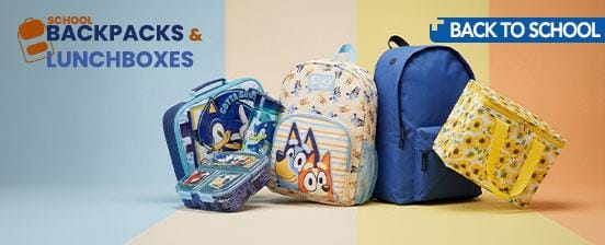 School backpacks & lunch boxes