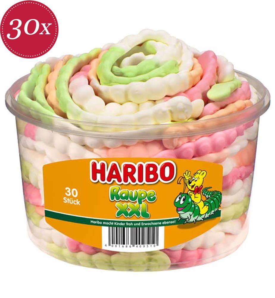 30x Haribo Chenille XXL - 50 pièces