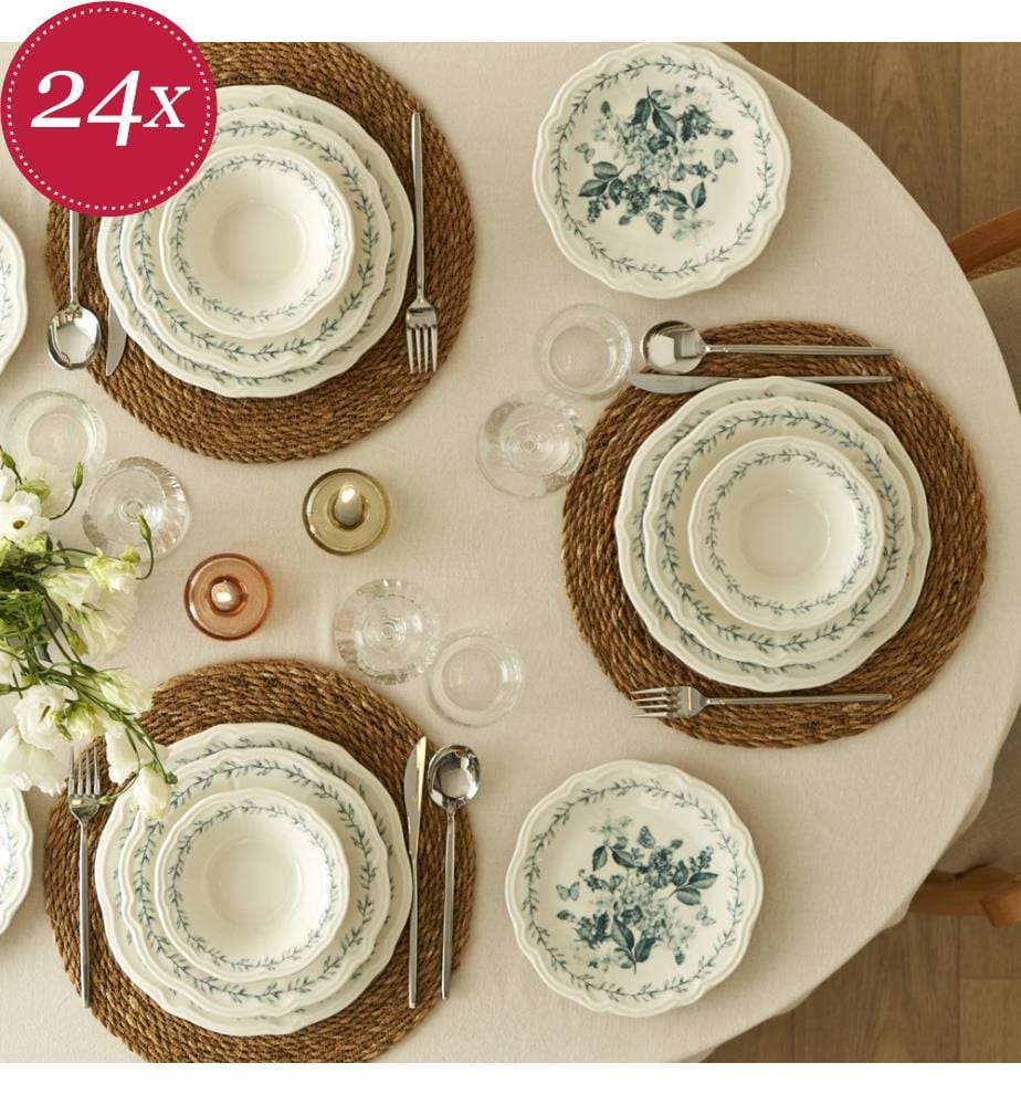 Service de table Isabella 24 pièces - Vert