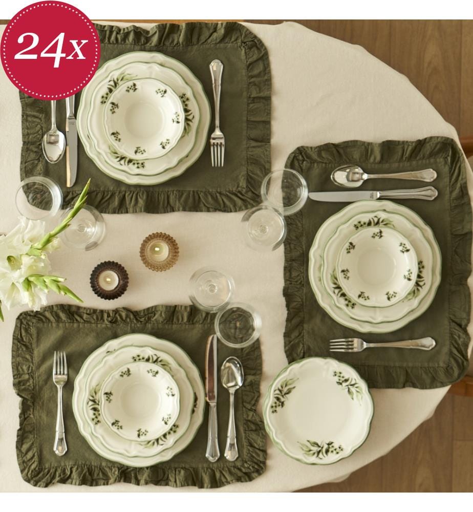 Servizio da tavola Julia 24 pezzi - Verde