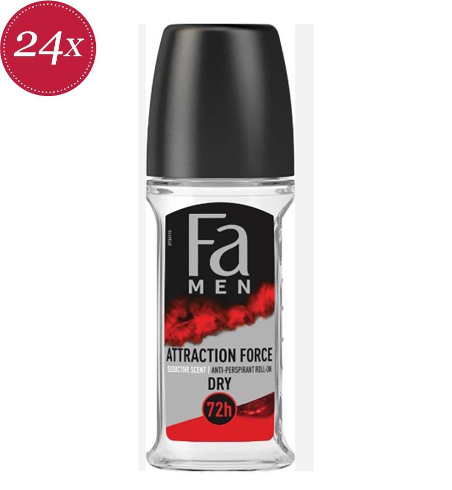 24er Pack Deodorants Roll On 50Ml Men Attraction Force