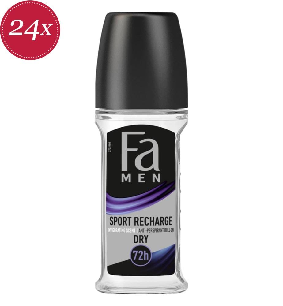 24er Pack Deodorant Roll-On 50Ml Men Sport Refill