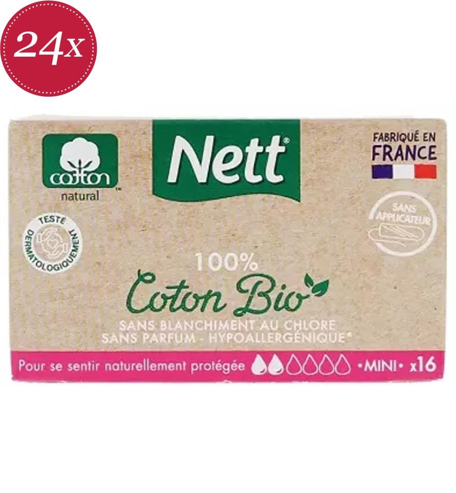 Set aus 24 Stempeln Bio-Baumwolle Mini - 16 Stempel