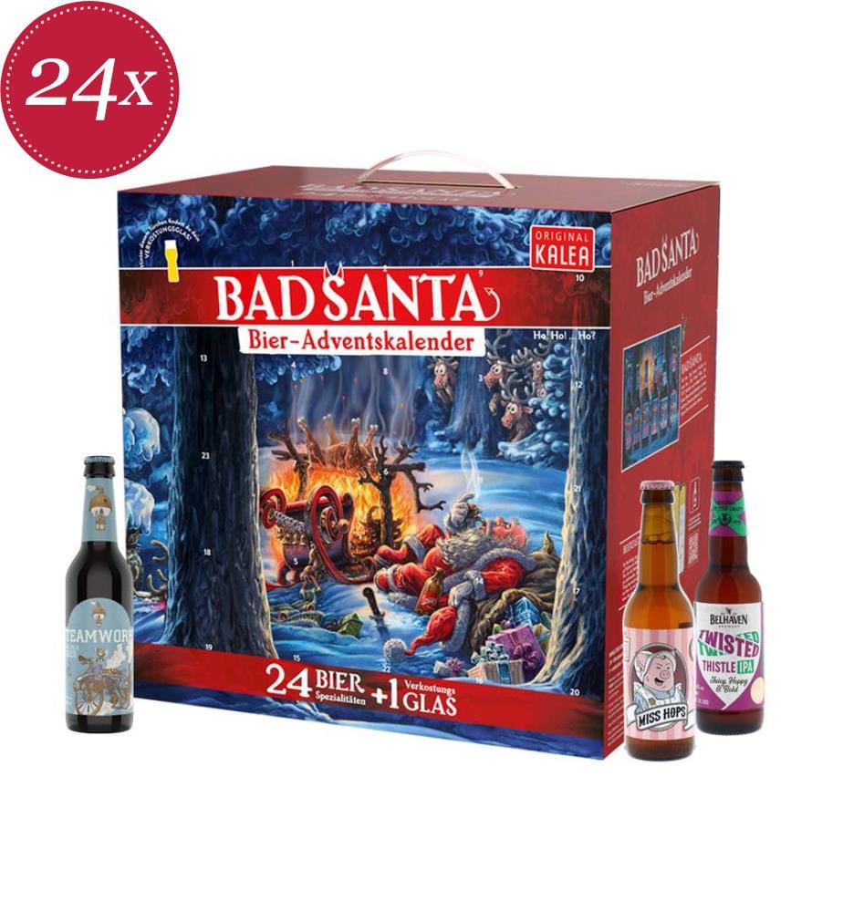 Calendrier de l'Avent bière Edition Bad Santa 2023