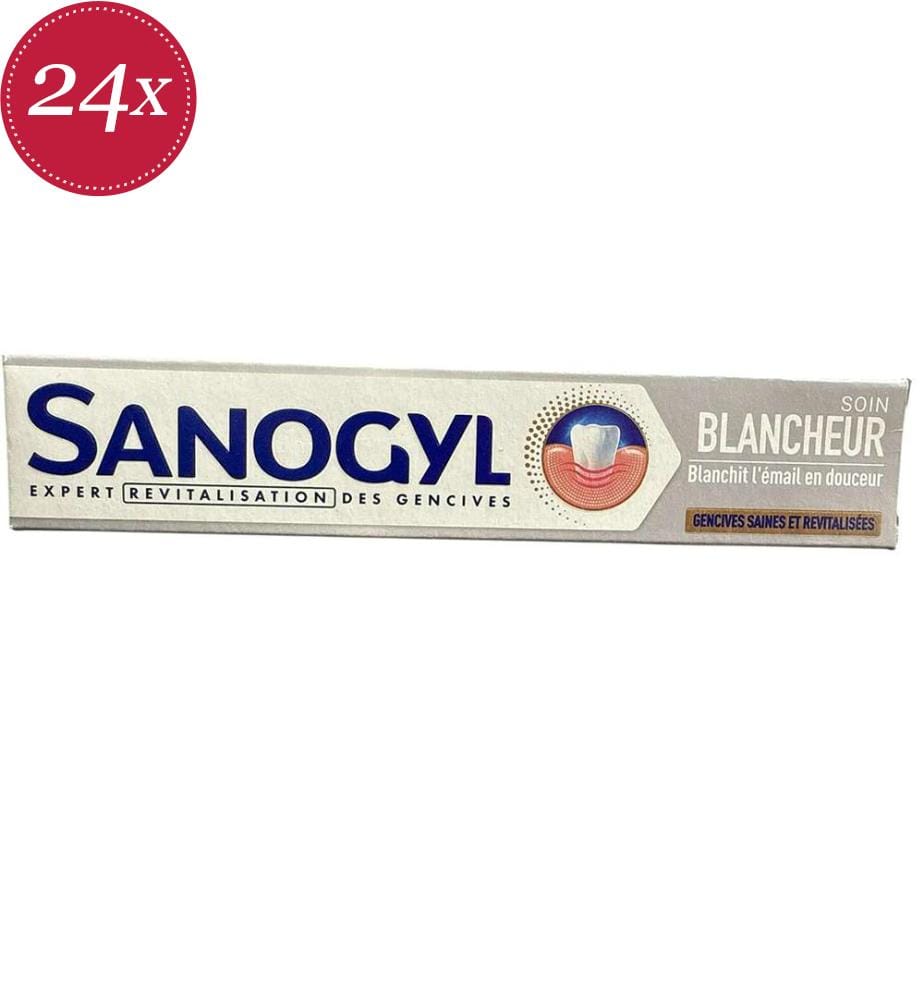24 tubes de dentifrice pour adultes de 75 ml, soin blanchissant