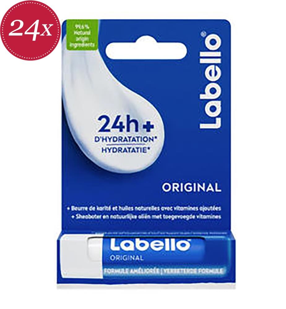 24er-Pack Lippenpflegestifte mit natürlichen Ölen Original 4,8G