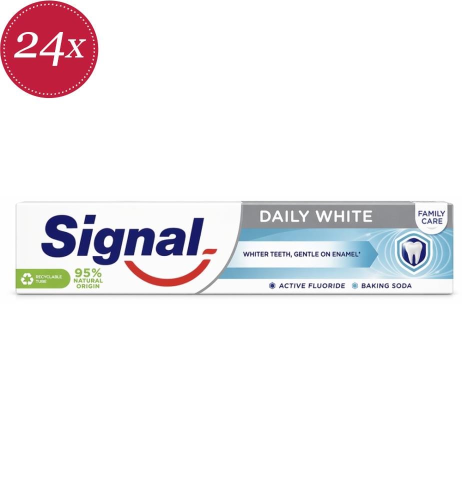 24x Dentifrice Daily White - 75 ml