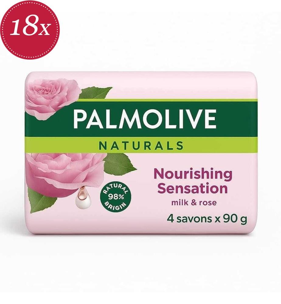 Lot de 18 Savons Nourrissants Rose 90 g (x4)