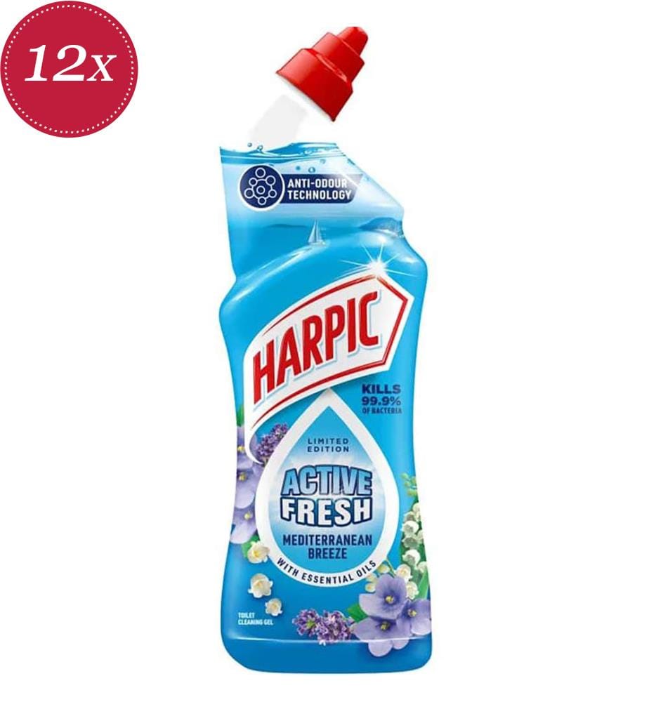 Lot de 12 Nettoyants WC Active Fresh Mediterranean Breeze - 750 ml