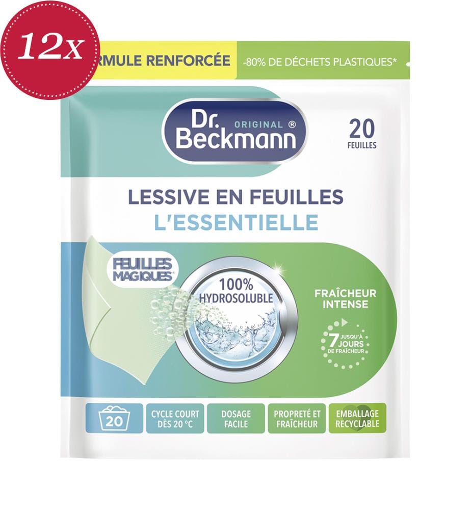 Pack of 12 Detergent Sheets - 12 x 20 Sheets