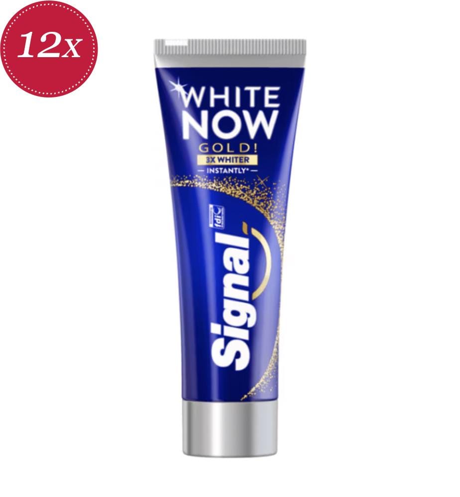 12x White Now Gold Toothpaste - 75 ml