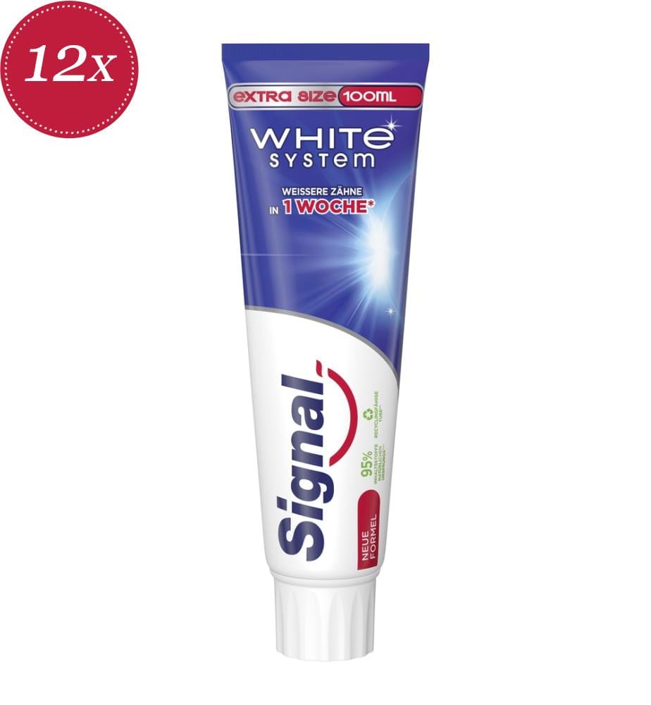 12x Dentifrice White System - 100 ml